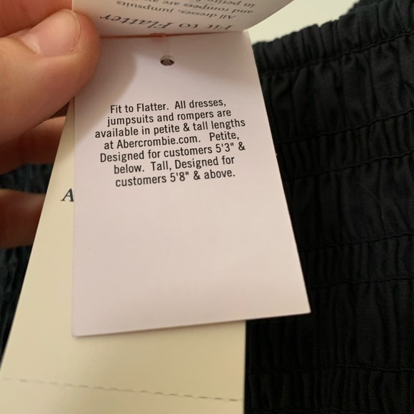 Black Smocked Midi Dress - Picture 9 of 10